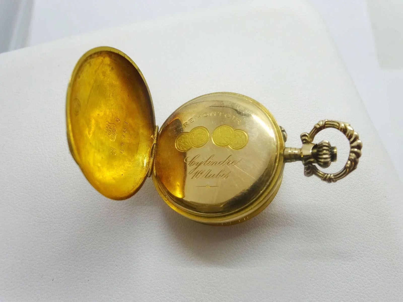 pocket watch cylindre 10 rubis