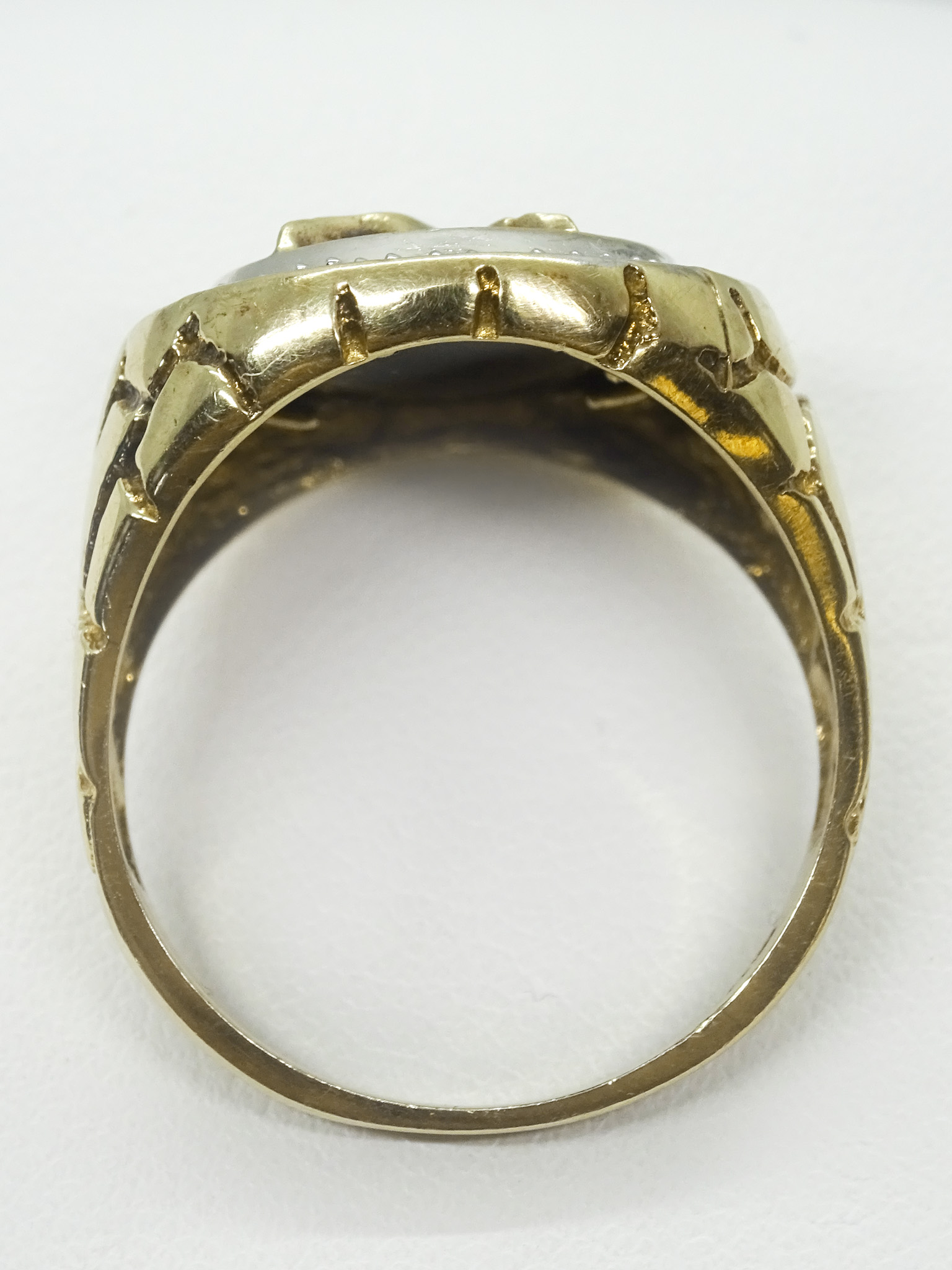 Men’s Diamond Black Onyx Eagle Ring 10k Solid Gold, Size 10 Jewelry