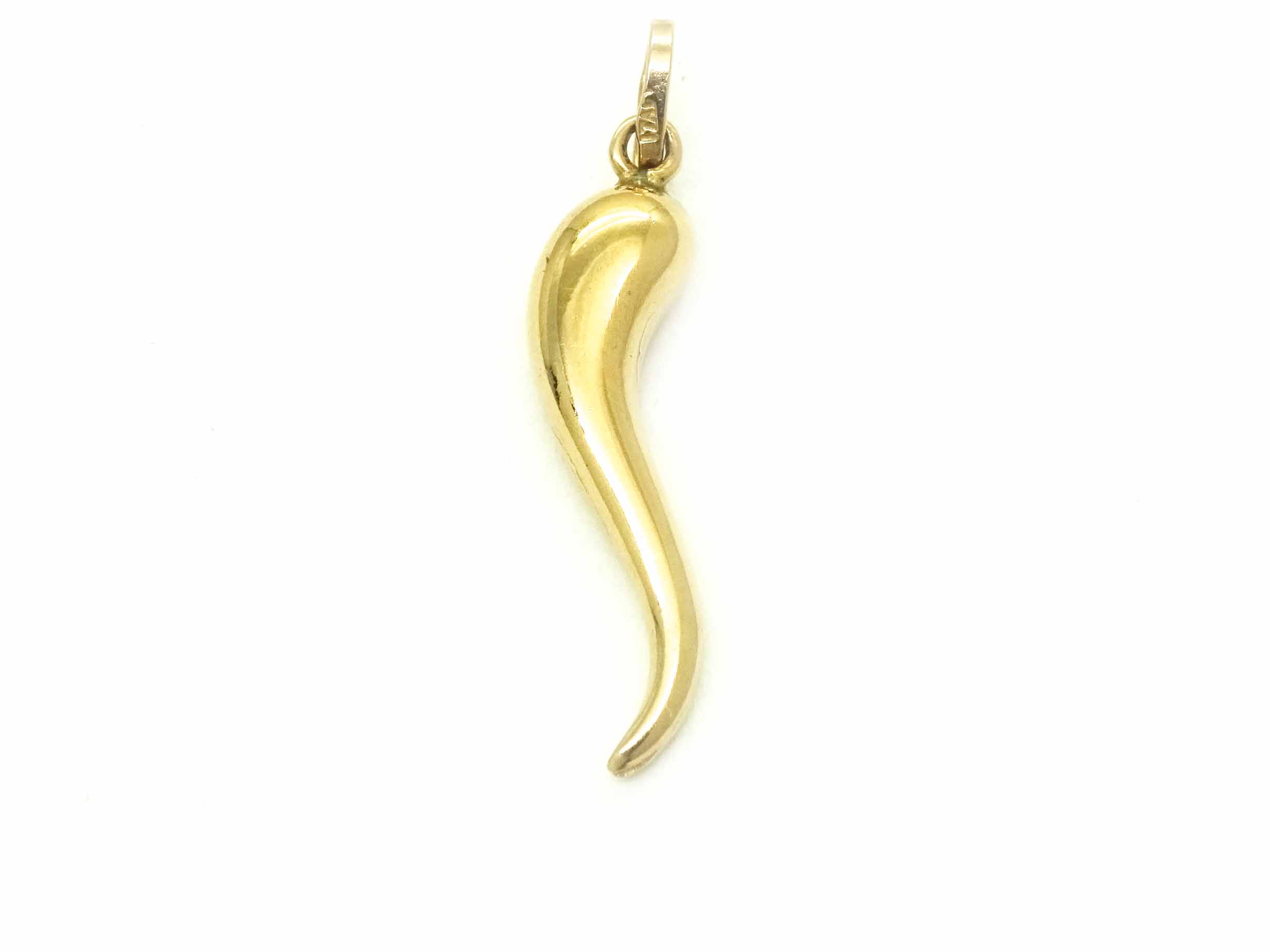 Amazon.com: FRONAY 14k Gold Plated Silver Small Italian Horn Necklace  Cornicello Good Luck Pendant : Clothing, Shoes & Jewelry