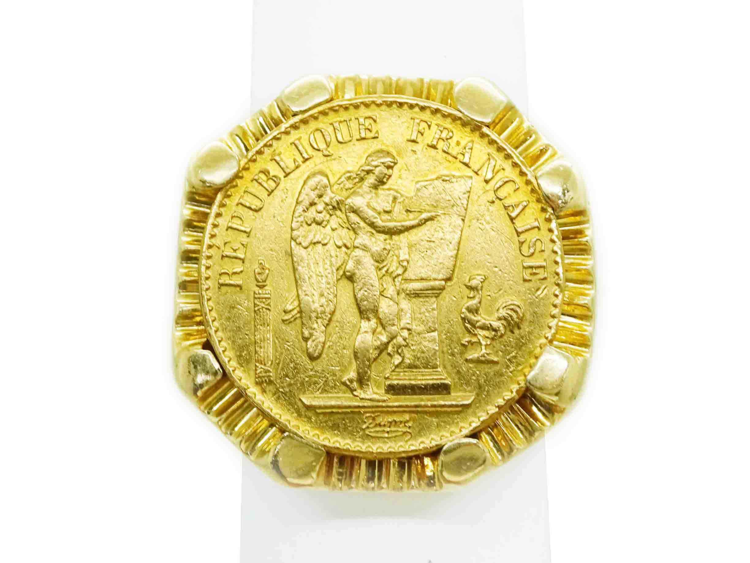 22/14k Gold Estados Unidos Mexicanos 1945 Coin Ring 37487: buy online in  NYC. Best price at TRAXNYC.